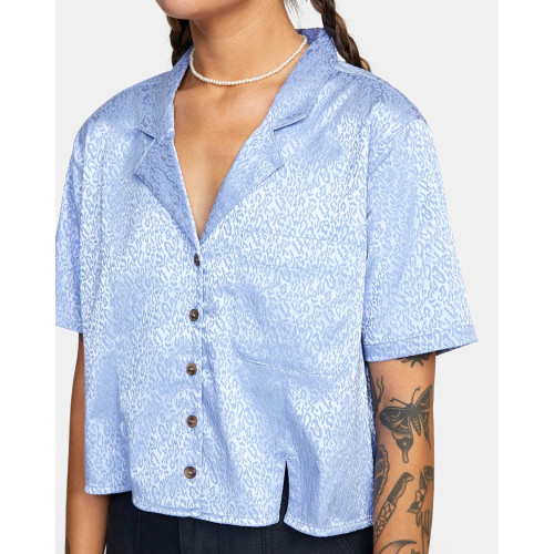 RVCA Γυναικείο πουκάμισο Vacay - Short Sleeve Shirt
